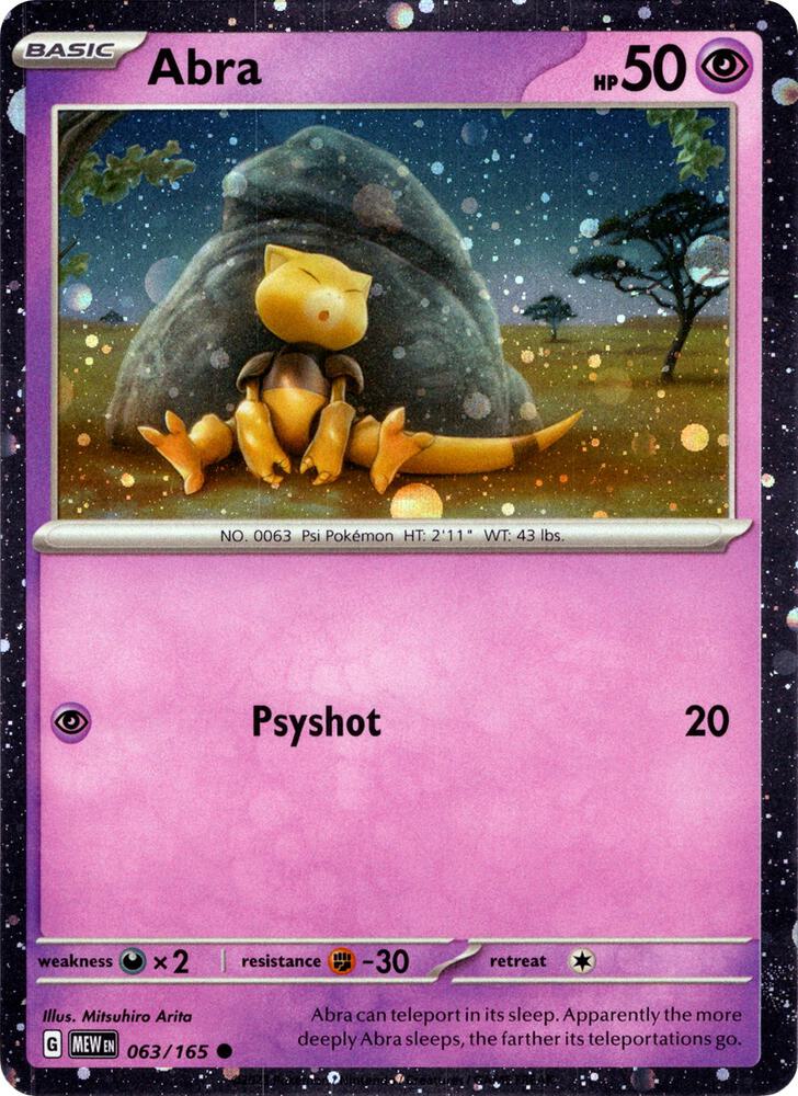 Abra - 063/165 - Cosmos Holo Promo
